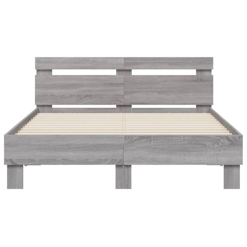 Nylene Bed, Grey Sonoma, Double ( 135 x 190 cm)