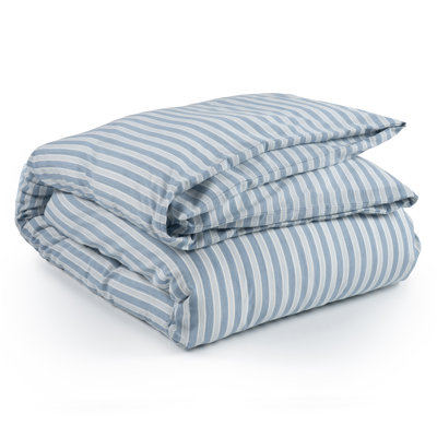 Simons French Blue Stripe Duvet Cover