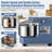 Commercial Stand Mixer 450W with Stainless Steel Bowl, 3-Speed Dough Kneader & Whisk, Safety Guard – Ideal for Bakeries and Pizza Restaurants