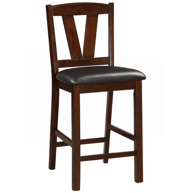 Ensemble de 2 chaises de salle à manger à hauteur de comptoir et coussins de cuisine