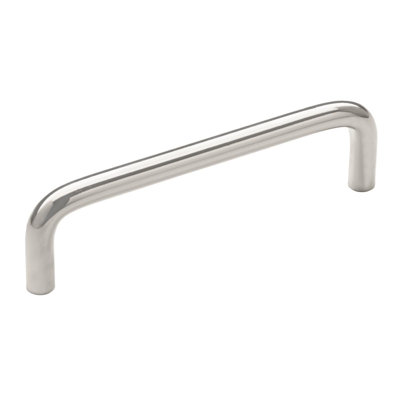 Wire Pulls 4 inch (102mm) Center-to-Center Polished Chrome Cabinet Pull - 25 Pack