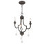 Lustre classique à 3 lumières de style bougie avec détails en cristal Danaleigh-761241612