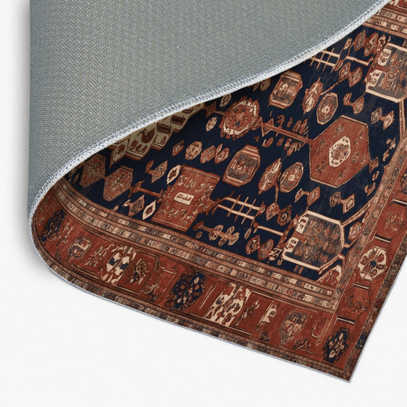 Tapis turc intérieur et extérieur brun, Rectangulaire 8 pi x 10 pi