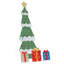 vidaXL Lighted Christmas Tree with 3 Gift Boxes 2D Warm White-119153330