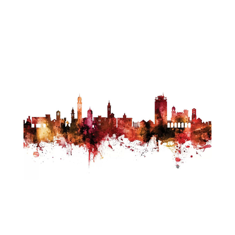 Lugano, Switzerland Skyline by Michael Tompsett - Wrapped Canvas Gallery-Wrapped Canvas Giclée, 20.32 cm H x 30.48 cm W