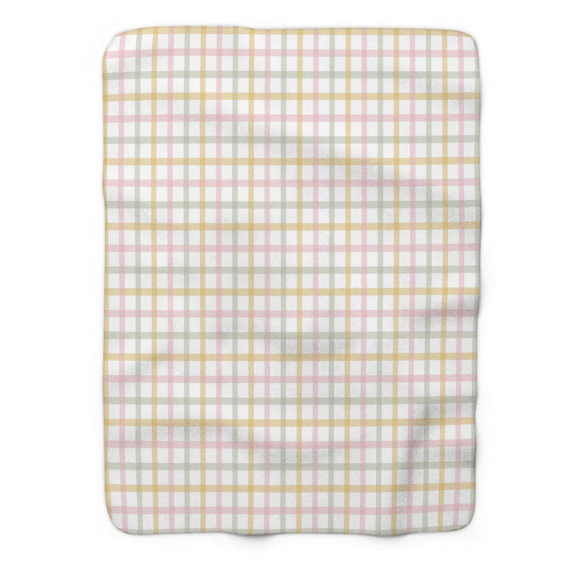 Couverture classique en sherpa de qualité supérieure pastel 1 pièce, Grand lit