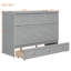 Grand lit escamotable avec grands tiroirs et port USB-830065320