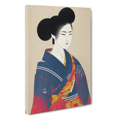 Traditional Geisha No.4 - Wrapped Canvas
