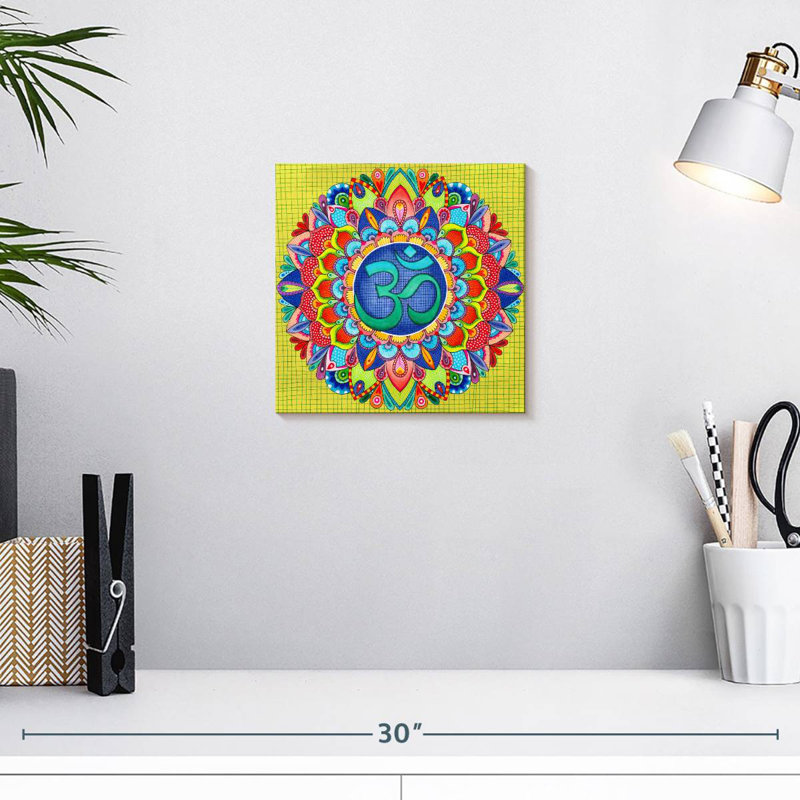 Adella Om Mandala, 10'' H x 10'' W