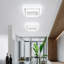 Plafonnier DEL carré moderne, luminaires de couloir