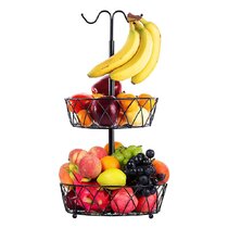 Dahlia Fruit Storage Basket with Banana Hook