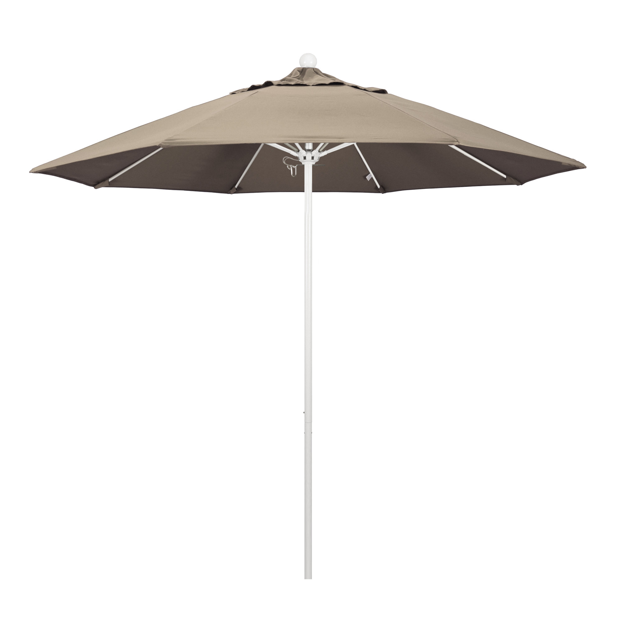 Maria 108'' Sunbrella® Outdoor Umbrella, Taupe, White