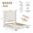 Hampton 62" Tall Headboard Upholstered Bed, Queen