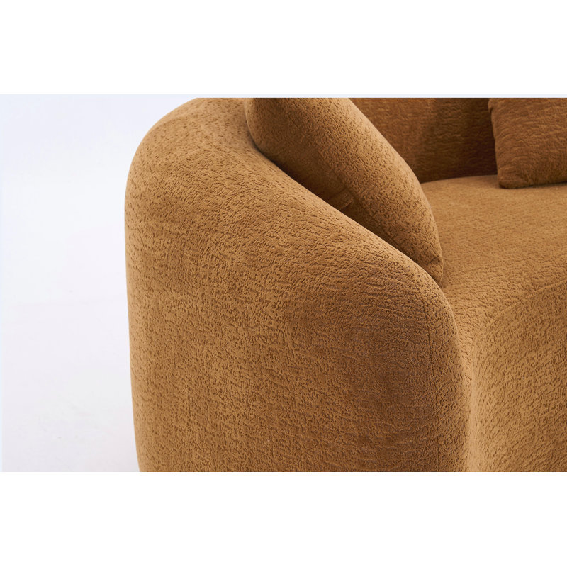 Canapé modulaire S-Curved Chenille, Orange