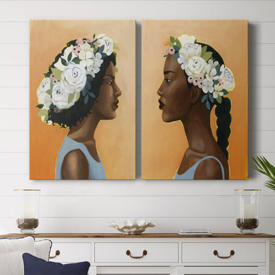 Modern Laurel I-Premium Gallery Wrapped Canvas -Ready to Hang