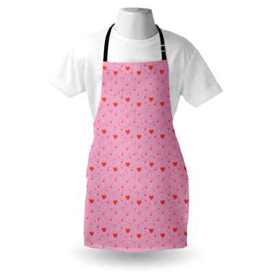 Tablier de la Saint-Valentin East Urban Home Coeurs unisexes et Cupidon taille adulte Sienne brûlée rose