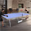 Ensemble de table de ping-pong pliable et portatif de 9 pieds de taille moyenne pour jeux de société avec filet, 2 raquettes de tennis de table et 3 balles-124443340