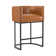 27" H Counter Height Bar Stools, Modern Barrel Counter Stools With Backrest And Arms, Black Metal Frames, Linen Fabric Upholstered Accent Barstools For Kitchen Island