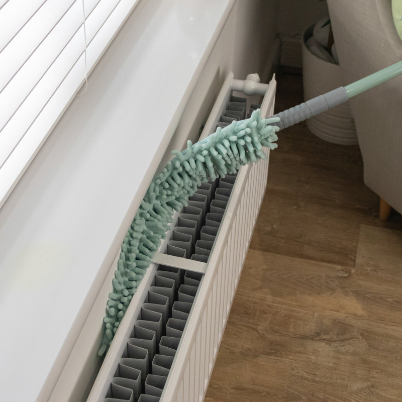 JVL Extendable Flexible Dusting Brush, Green