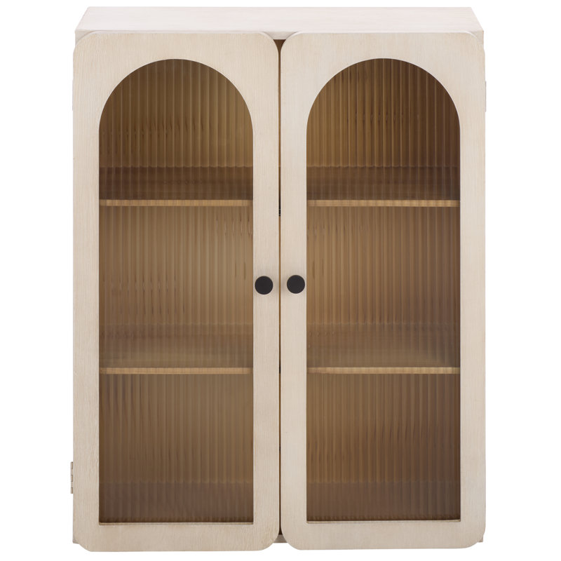 Armoire murale en verre et bois Walter