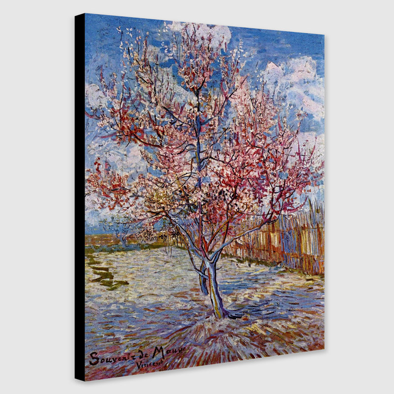 Peach Tree In Bloom by Vincent Van Gogh - Wrapped Canvas Art Prints, 117.00 x 81.00 x 4.00cm