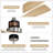 Sofucor Kemp 52" 3-Solid Wood Blade Classic Ceiling Fan with Remote Control and no Lights-91715621