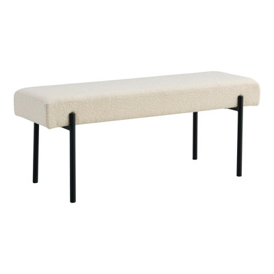 Najmin Polyester Blend Upholstered Bench