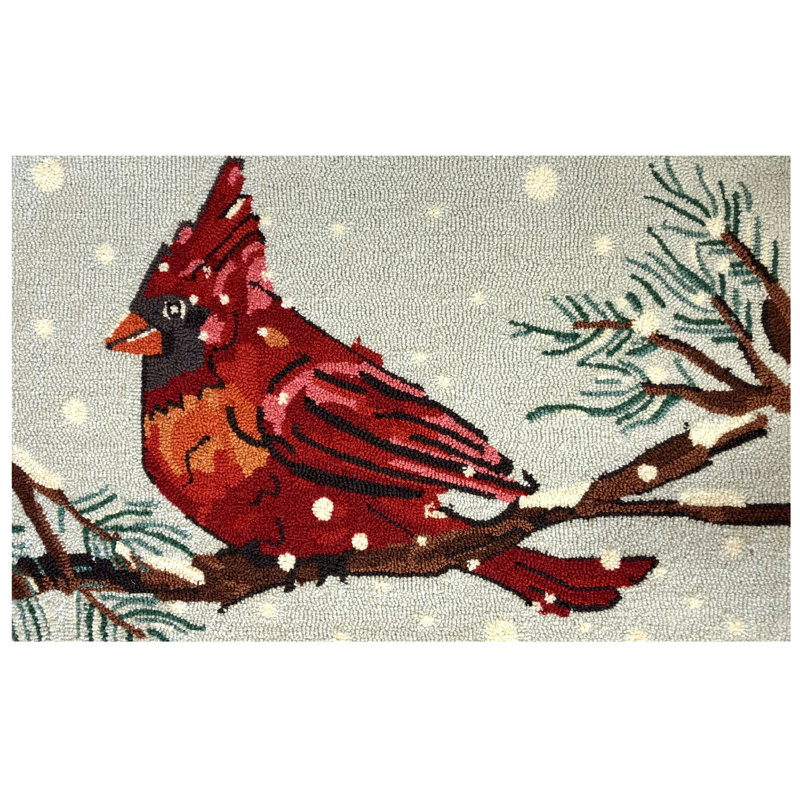 Cardinal In The Snow Size 24"X36"