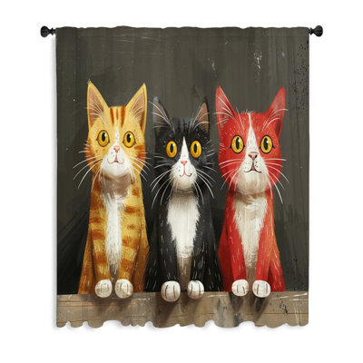 Rideau transparent en polyester Tamkia