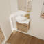Meuble-lavabo autoportant à fermeture en douceur avec lavabo