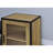 Mango Wood & Black Storage Bench with Shoe Cabinet for Entryway