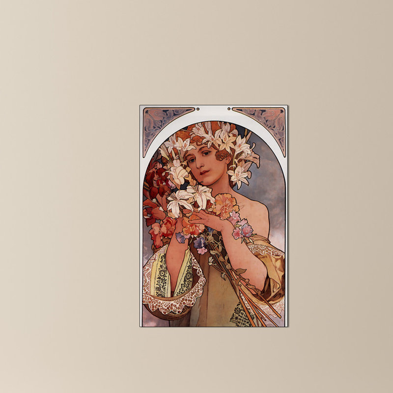 Mucha Alphonse - Wrapped Canvas Painting, 90cm H x 60cm W x 1.8cm D