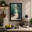 Winter Forest Path Japandi - Wrapped Canvas-434728875-434728885