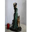 Figurine Art déco femme avec lévrier en bronze 12 po x 10 po x H 24 po