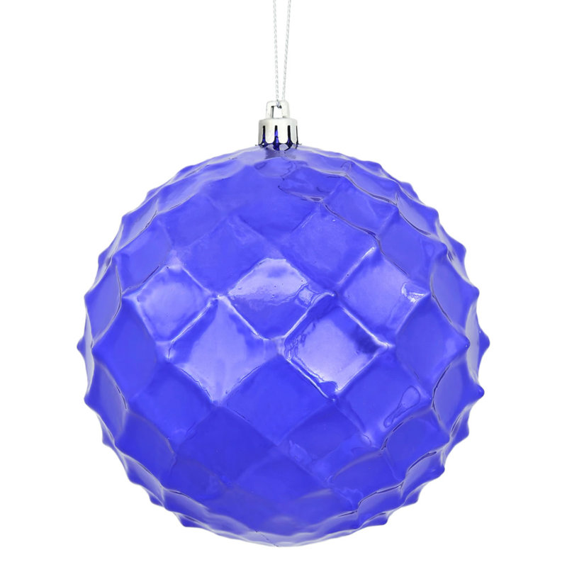 Ornement de Noël babiole brillant, Mauve, 4