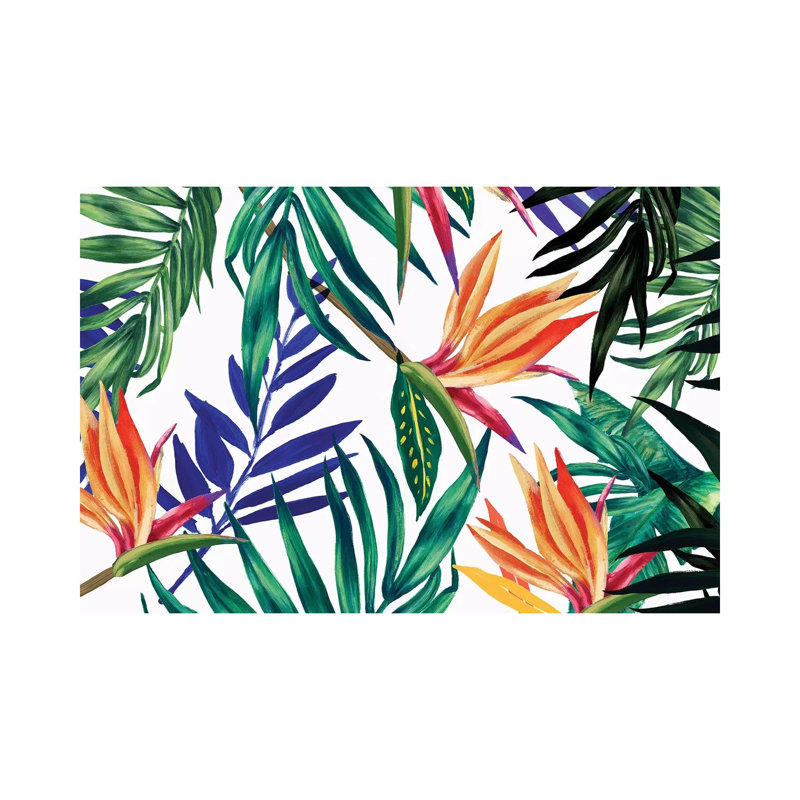 Tropical Foliage by Isabelle Z - Painting on Canvas, Wrapped Canvas, 20.32 cm H x 30.48 cm W