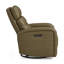Fauteuil inclinable électrique pivotant Jodena avec ports de charge USB - brun-1878337561