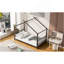 Lit plateforme simple en métal, noir-1991379249