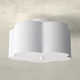 Mamchand 3 Light Fabric Semi Flush Mount