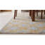 Tapis unique jaune / ivoire 9 pi x 12 pi