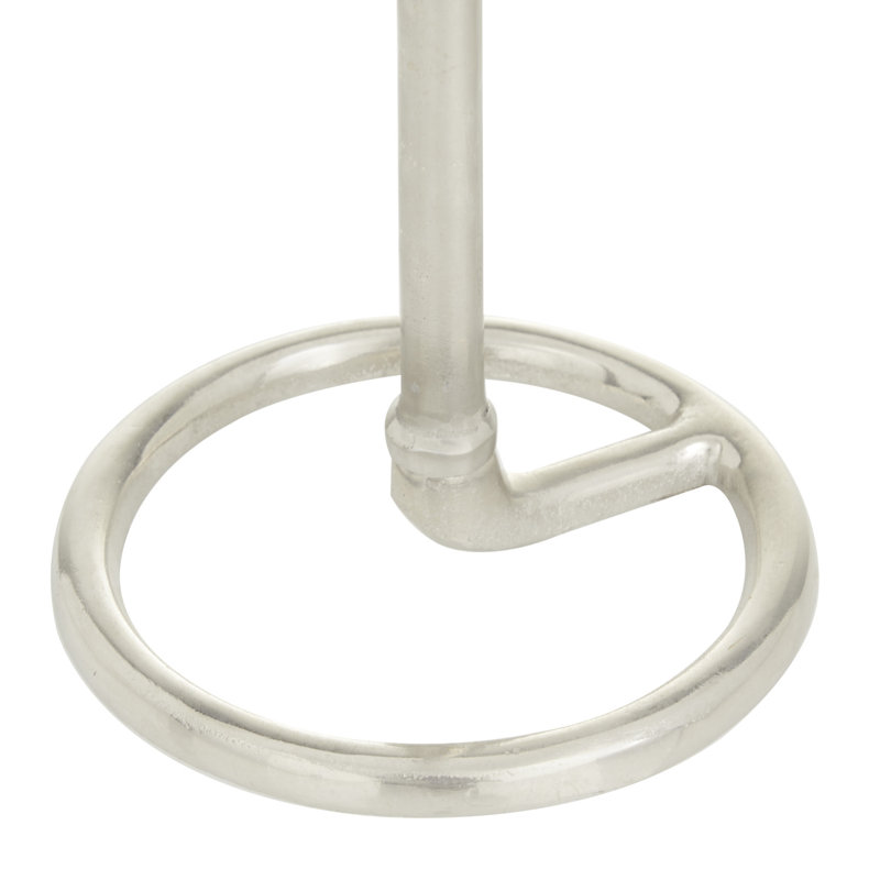 14.25'' H Aluminum Tabletop Candlestick, Silver