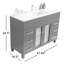 Ensemble de meuble-lavabo simple 47,64 "-528691419