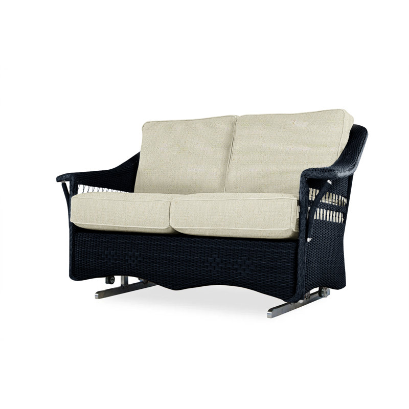 Nantucket Outdoor 2 - Seat Loveseat, Sailcloth Sailor, Ebony