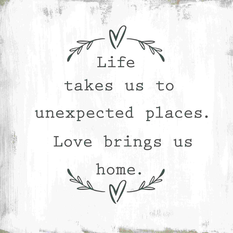 Life Loves Home, H 12 po x l 12 po