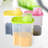 Large/Small BPA-Free Food Storage Containers with Lid Perfect for Storing Flour, Sugar, Grains, Rice, Cereals, and Baking Supplies for Better Kitchen Organization, 6 in Green, Pink, and Yellow