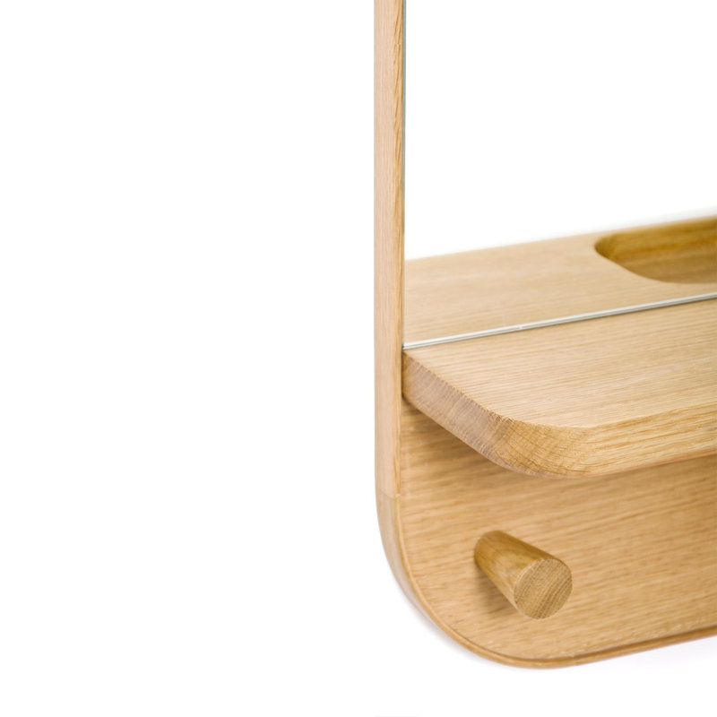 Phillipa Solid Wood Wall 3 - Hook Wall Mounted Coat Rack