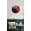 Horloge murale abstraite - Art graphique silencieux, verre trempé-572023483