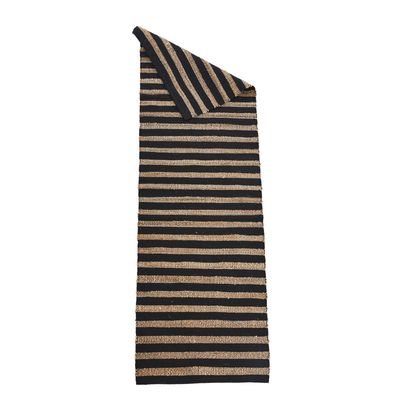 Jute Cotton Runner Rug, Runner 2'6" x 8'