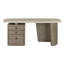 Angus 70" Reclaimed Wood Writing Desk In Concrete Gray