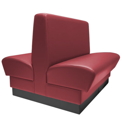 QA Group Olympic Style, Double Sided Restaurant Booth Seating - Plain Back Design,
